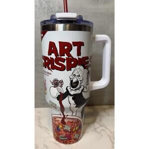 Terrifier- Art The Clown ART CRISPIES Stainless Steel 40oz Tumbler Cup